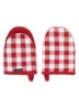 Gingham ovenwant set van 2 - Rood