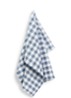 Gingham theedoek 50 x 70 cm set van 2 - Donkerblauw