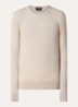 Fijngebreide pullover van wol - Beige