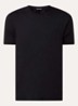 T-shirt met logoborduring - Zwart