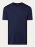 T-shirt met logoborduring - Indigo