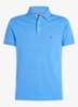 1985 slim fit polo met logoborduring - Blue spell / blauw