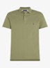 1985 slim fit polo met logoborduring - Faded olive / groen