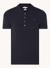 1985 slim fit polo van piqué katoen met logo - Donkerblauw