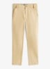 1985 straight fit chino met steekzakken - Donkerbeige