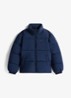 Back Flag puffer jas met logo - Donkerblauw