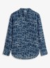 Blouse met grafische print - Donkerblauw