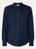 Blouse met logoborduring - Donkerblauw