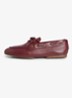 Bootschoen van leer met logo - Rood