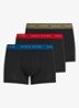 Boxershorts met logoband in 3-pack - Koraalrood