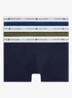 Boxershorts met logoband in 3-pack - Donkerblauw