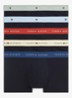 Boxershorts met logoband in 5-pack - Zwart