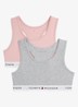 Bralette met logoband in 2-pack - Roze