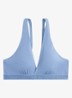 Bralette met uitneembare vulling en logoband - Blauw