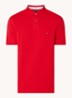 Core regular fit polo van piqué katoen met logoborduring - Primary red / rood