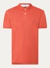 Core regular fit polo van piqué katoen met logoborduring - Terra red / rood