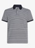 Core regular fit polo van piqué katoen met logoborduring - Desert sky/white / blauw