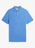 Core regular fit polo van piqué katoen met logoborduring - Blue spell / blauw