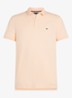 Core regular fit polo van piqué katoen met logoborduring - Whipped papaya / beige
