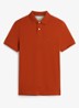 Core regular fit polo van piqué katoen met logoborduring - Rusty Ochre-S0F / Oranje