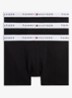 Essential boxershorts met logoband 3-pack - Zwart