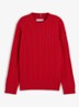 Essential Cable Knit Jumper - Red Glare-XL7 / Rood