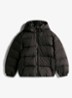 Essential puffer jas met capuchon - Zwart