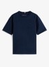 Essential T-shirt met streepprint - Dark Night Navy-C1G