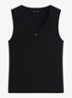 Essential tanktop met logo - Zwart
