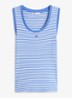Essential tanktop met logo - Blauw