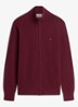 Fijngebreid vest in kasjmierblend met logoborduring - Rood