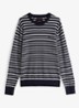 Fijngebreide pullover in kasjmierblend met logoborduring - Multicolor
