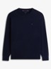 Fijngebreide pullover in kasjmierblend - Donkerblauw