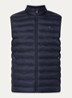 Gewatteerde bodywarmer met logo - Donkerblauw
