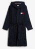 Heritage badjas met opgestikte zakken en logo - Donkerblauw
