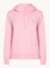 Hoodie met kangoeroezak en logo - Roze