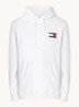 Hoodie met kangoeroezak en logo - Wit