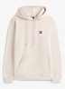 Hoodie met logo - Gebroken wit
