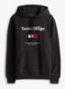 Hoodie met logoborduring - Zwart