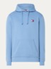 Hoodie met logoborduring - Blauwgrijs