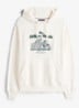 Hoodie met logoprint - Ivoor