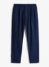 Isaac relaxed fit chino met steekzakken - Donkerblauw