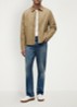 Jack met logoborduring - Beige