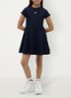 Jurk met logoborduring - Donkerblauw