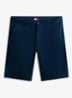 Korte broek in katoenblend - Donkerblauw