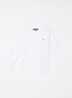 Longsleeve met logoborduring - Wit