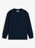 Longsleeve met logoborduring - Donkerblauw