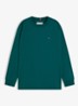 Longsleeve met logoborduring - Groen