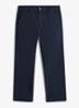Otis straight fit chino met steekzakken - Donkerblauw