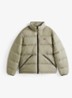 Oversized puffer jack met waterafstotende coating - Lindegroen